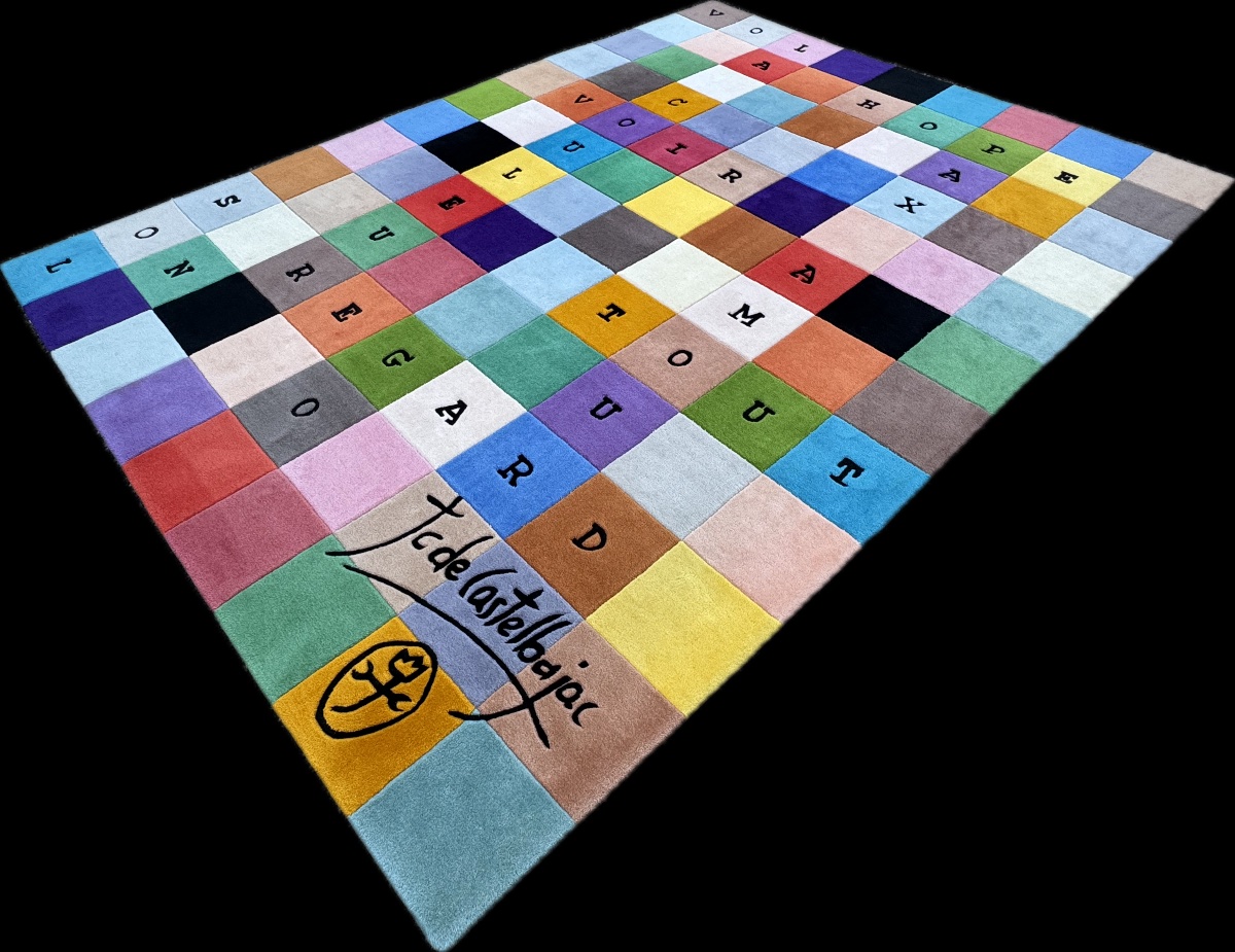 TAPIS "27 JOURS D'AMOUR"  JC DE CASTELBAJAC 240x180 cm-photo-7