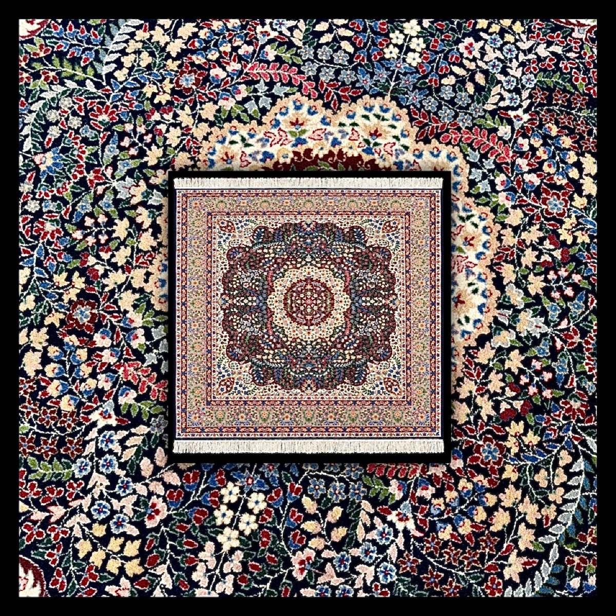 Indo-kirman Rug  215x215 Cm