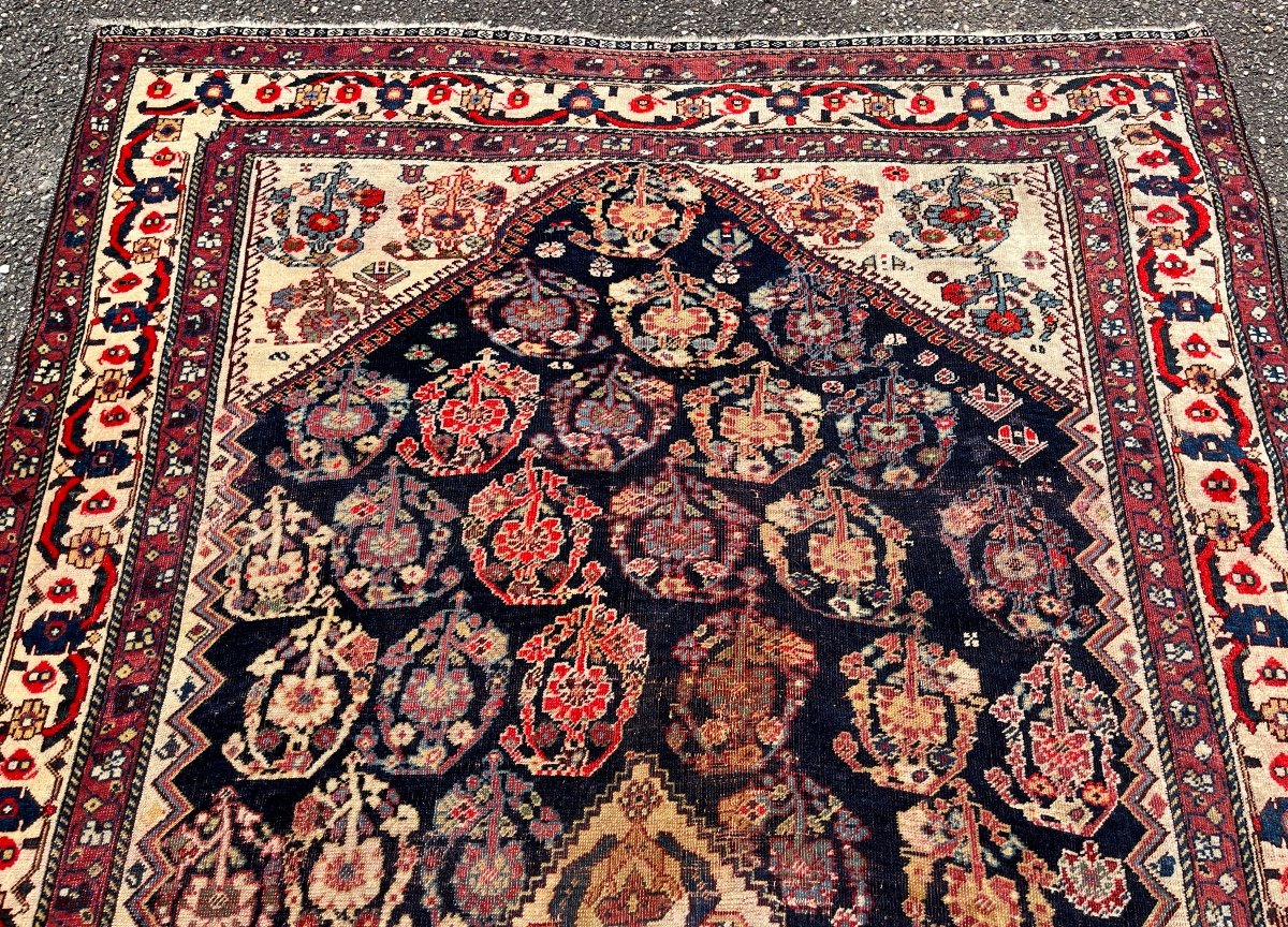 Antique Kashkuli Qashqai / Tapis Persan Du Sud-Ouest Vers 1900.-photo-5