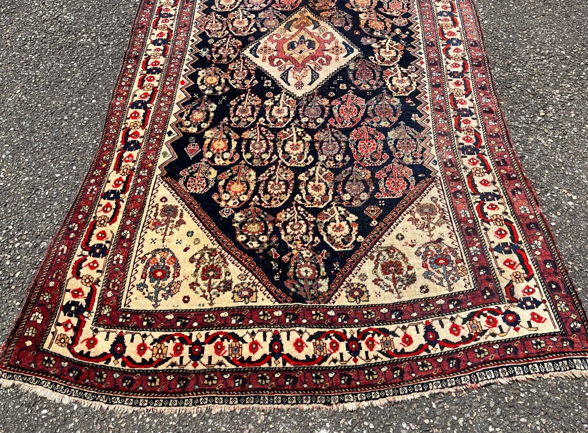 Antique Kashkuli Qashqai / Tapis Persan Du Sud-Ouest Vers 1900.-photo-7