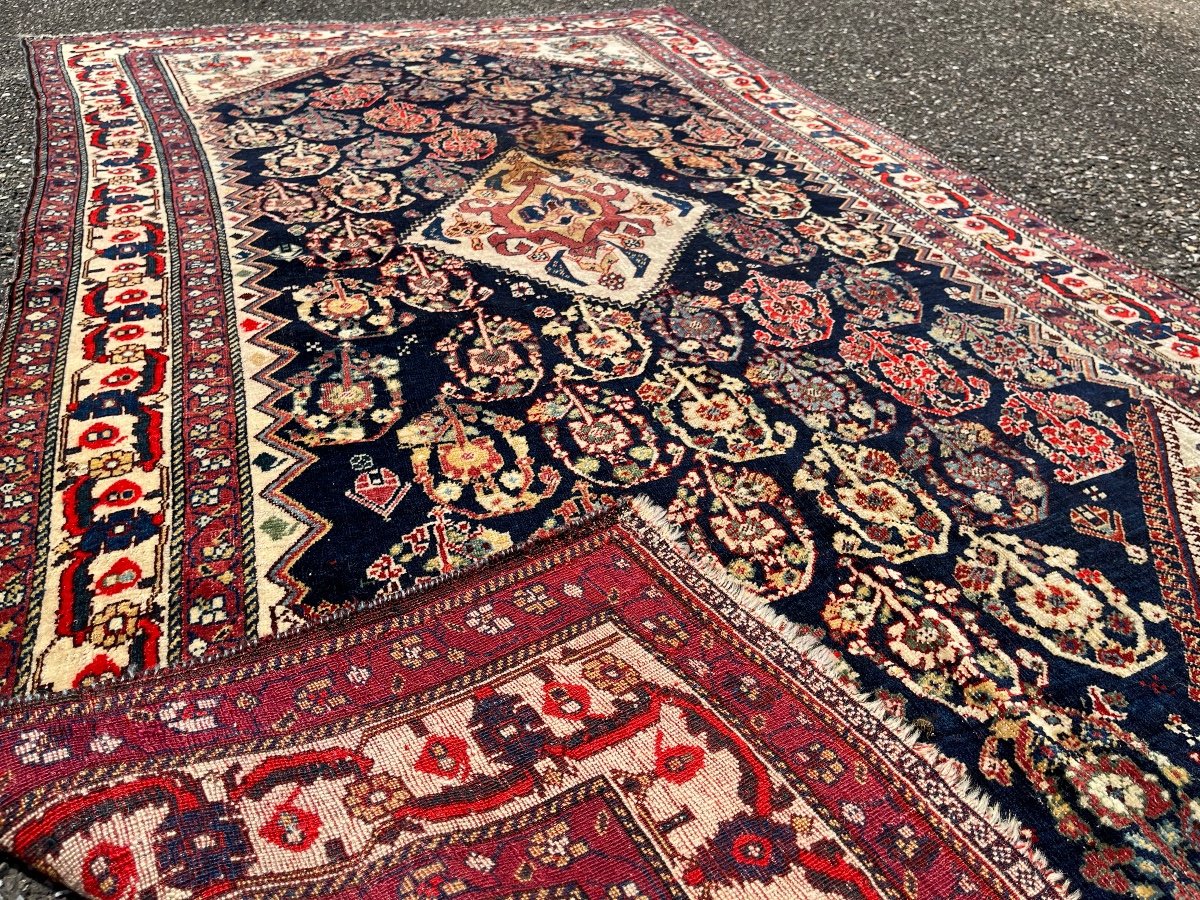 Antique Kashkuli Qashqai / Tapis Persan Du Sud-Ouest Vers 1900.-photo-8