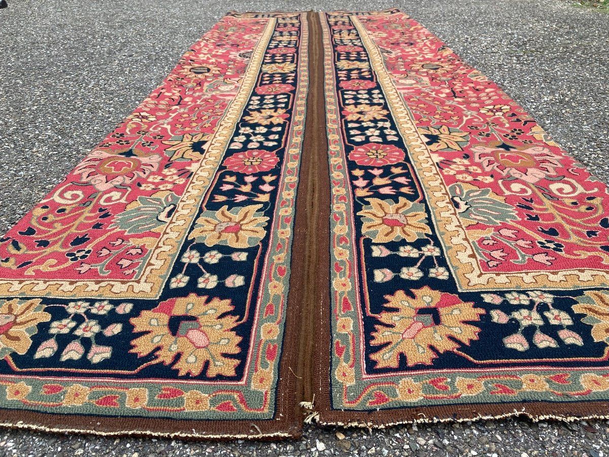 Old Carpet After Jeziorak Kirman Vase Design.-photo-8