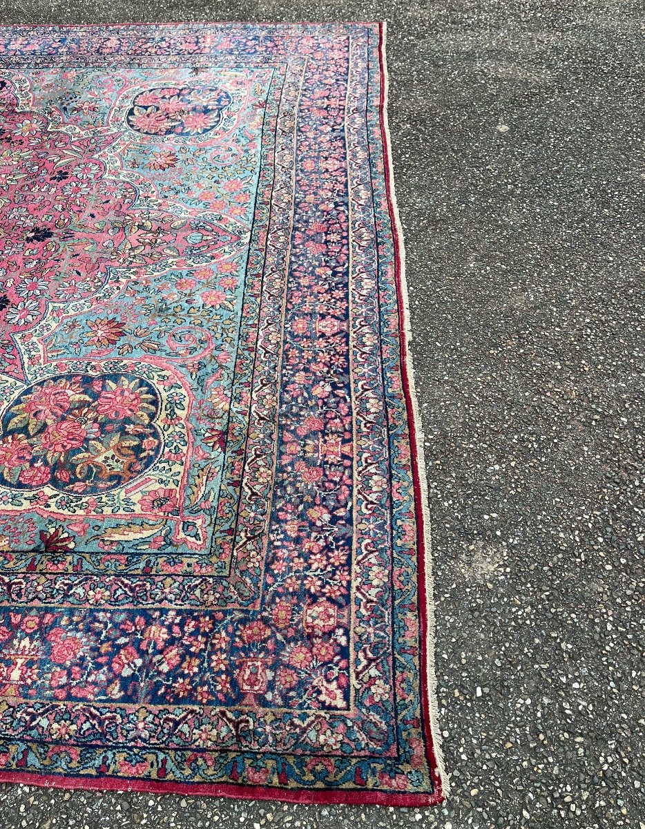 Tapis Kirman Ancien Vers 1930-photo-7