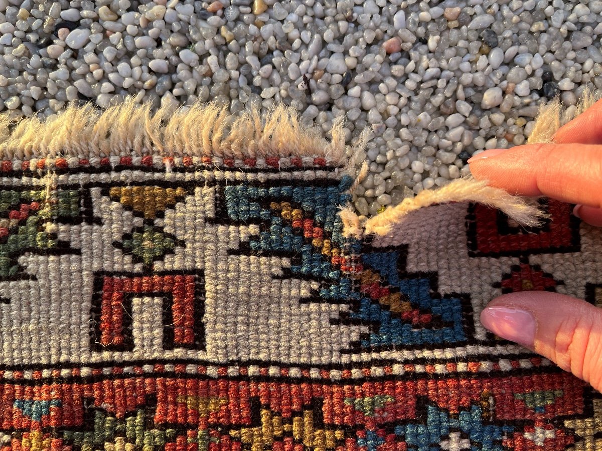 Antique Caucasian Kuba Shirvan Rug Star Design 19ème -photo-2