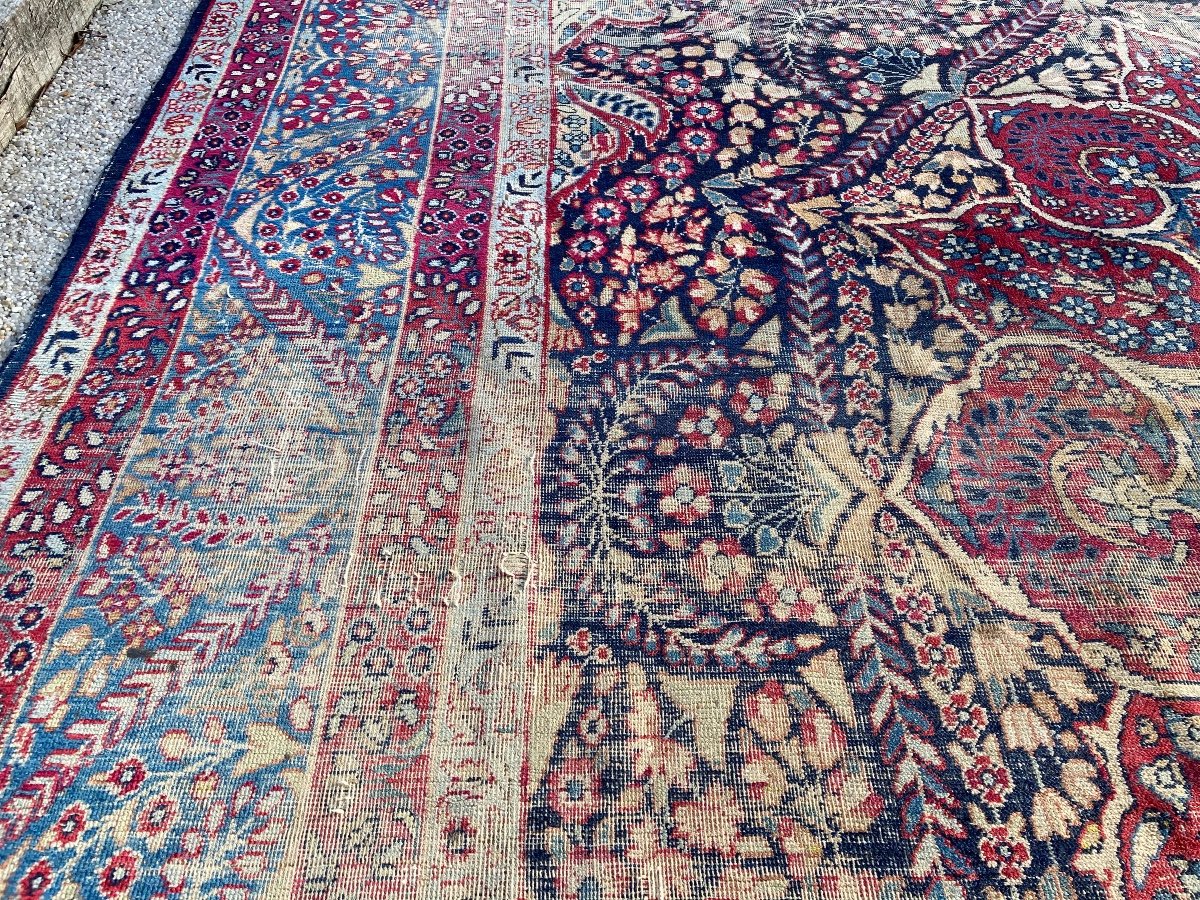 Ancien Tapis Persan Kirman-photo-6