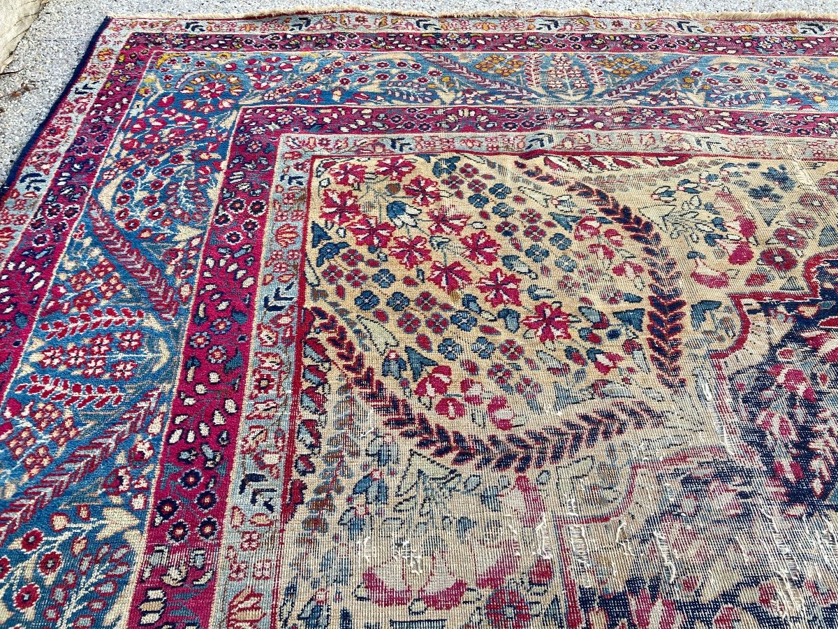 Ancien Tapis Persan Kirman-photo-8