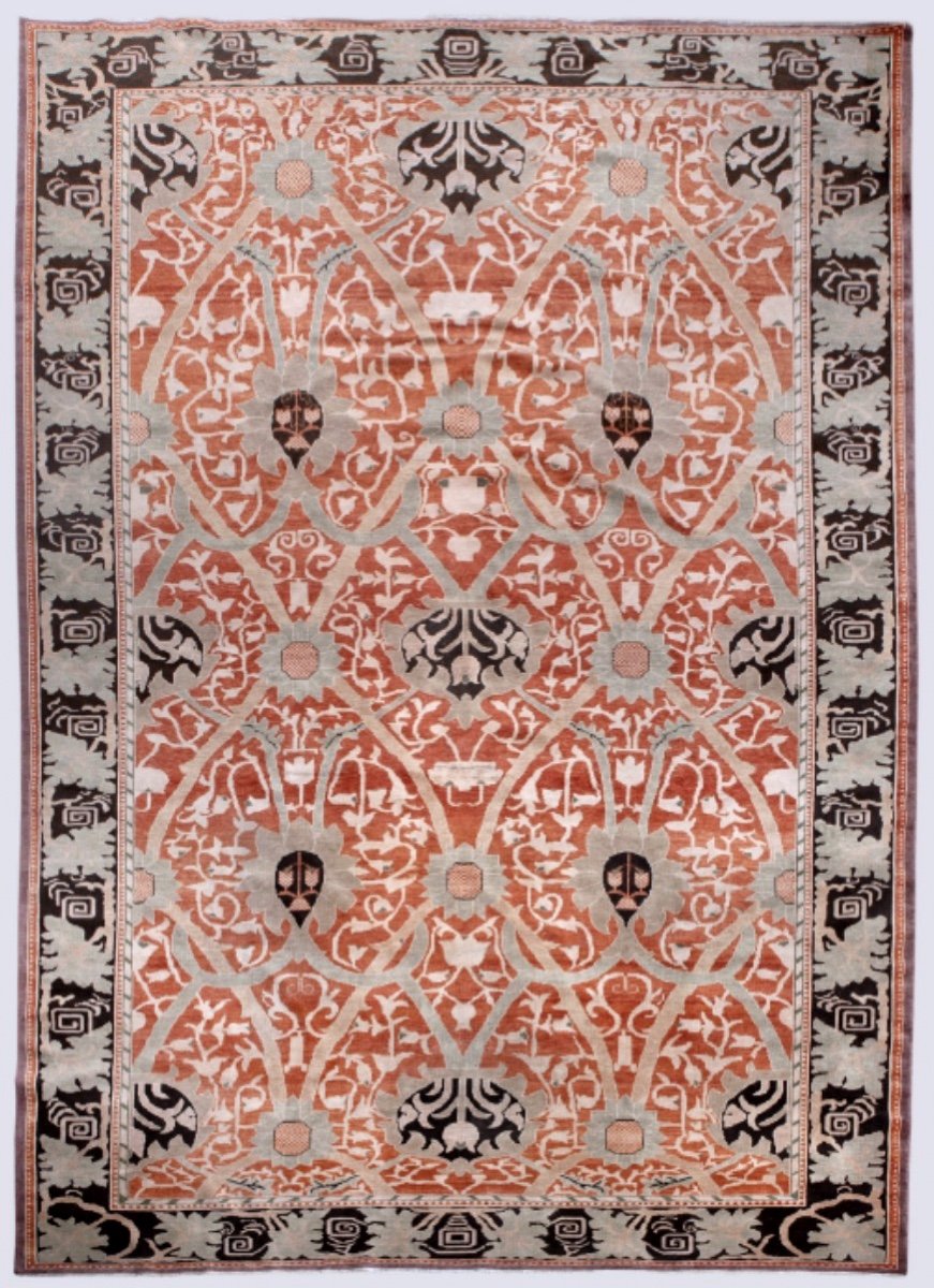 Indian Floral Carpet After William Morris-photo-2