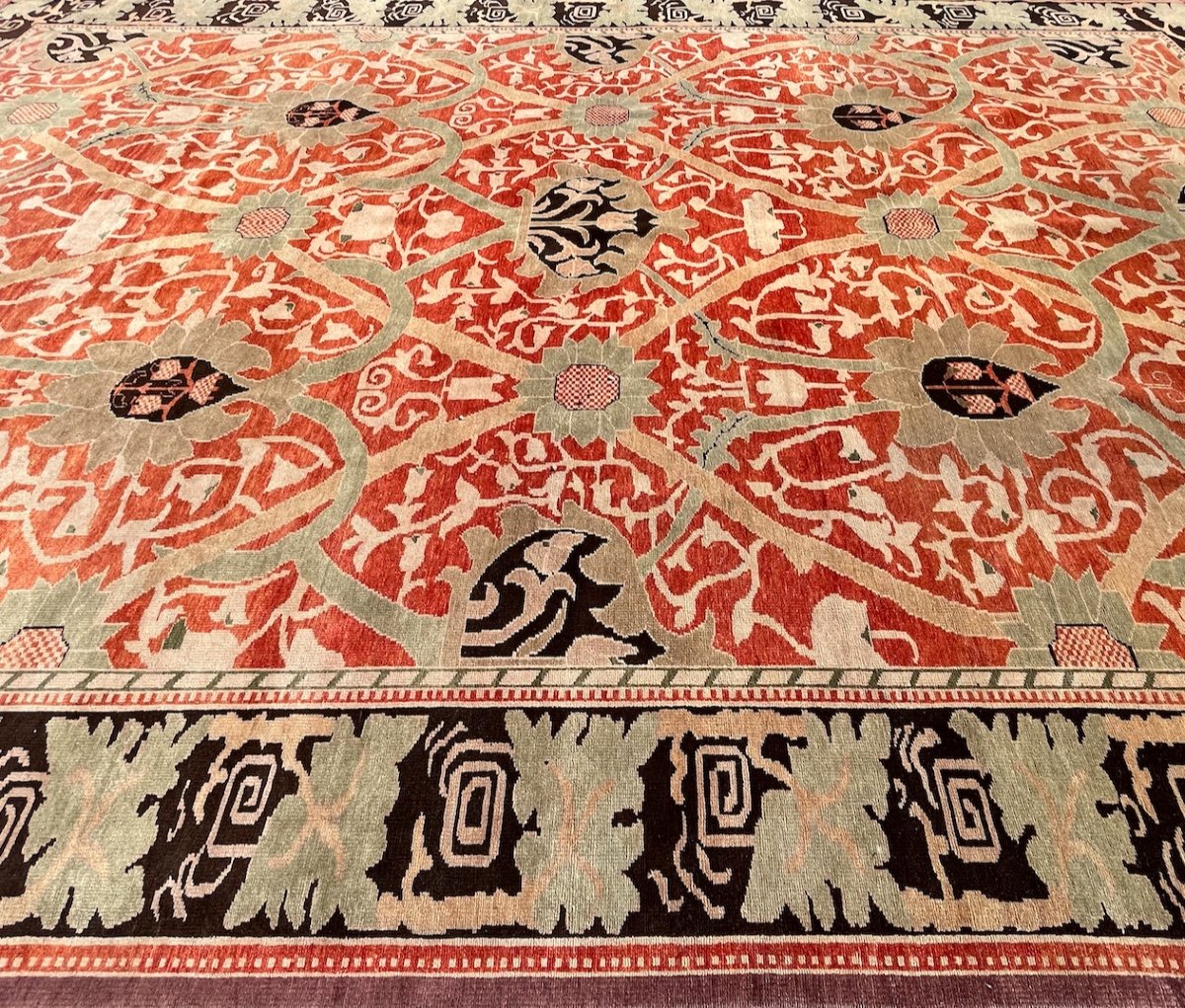 Indian Floral Carpet After William Morris-photo-2