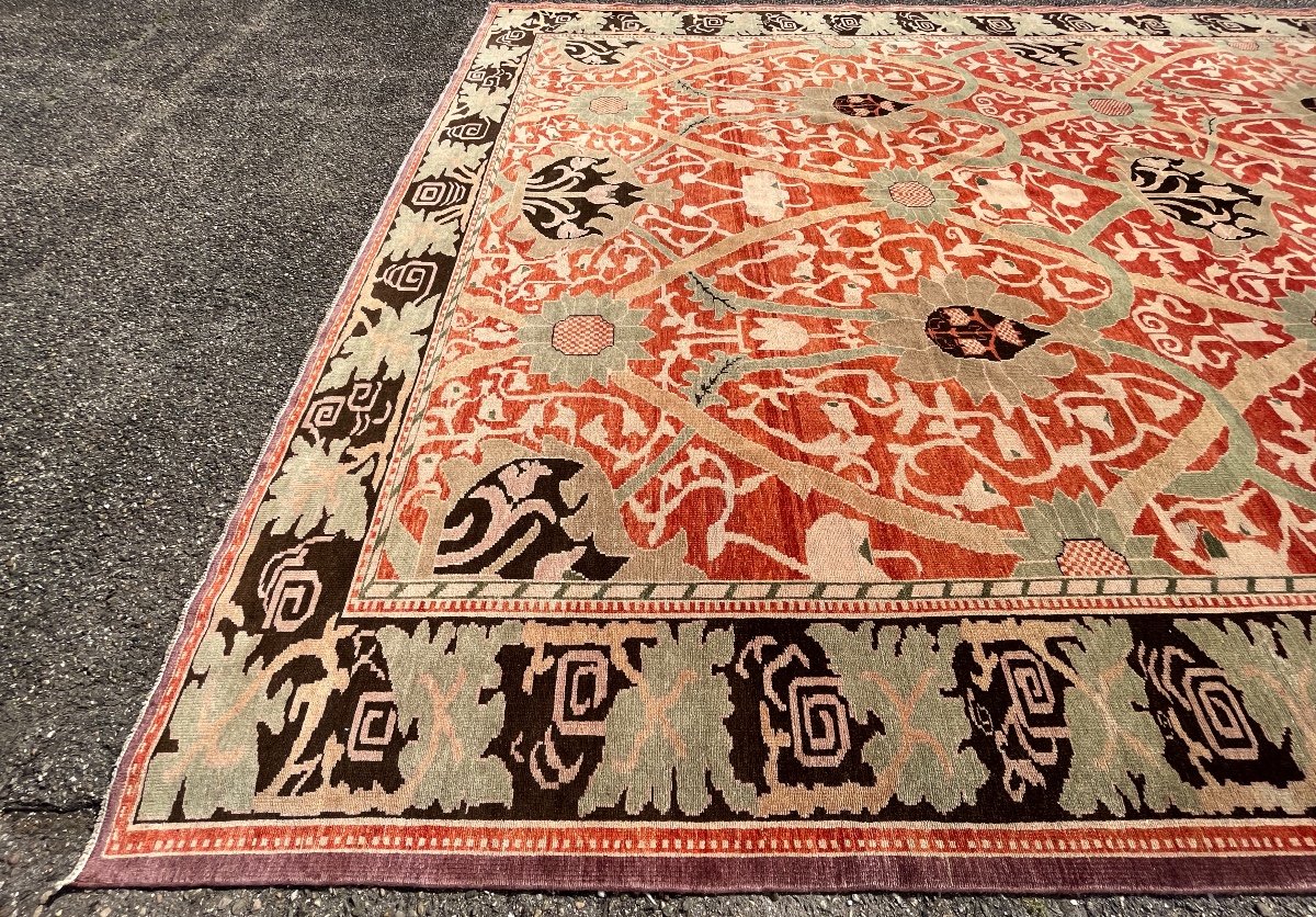 Indian Floral Carpet After William Morris-photo-3