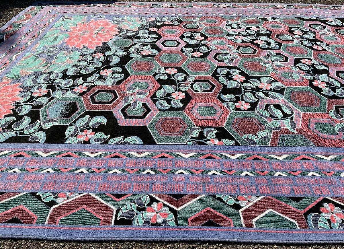 Tapis  Intemporel Art Déco d'Iinspiration du Célèbre Artiste William Morris-photo-3