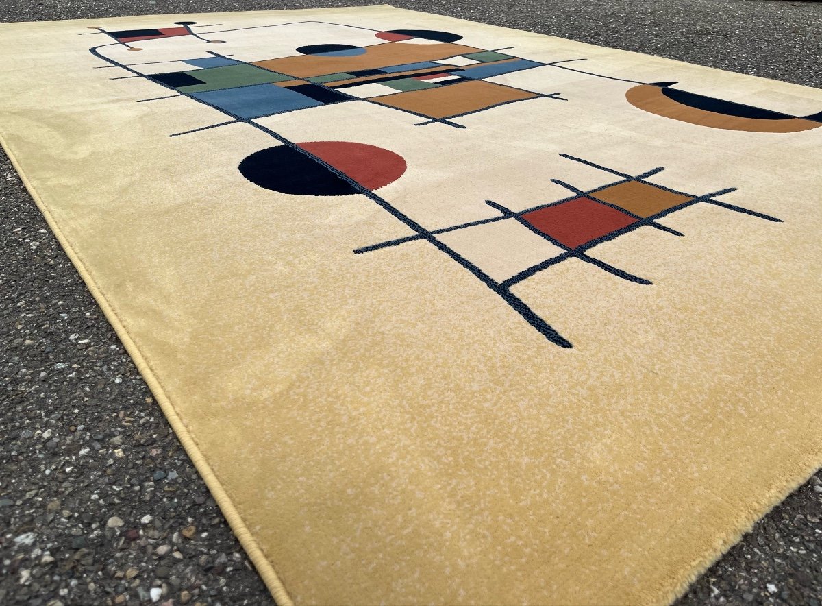 Art Deco Hand Tufted Rug, Design By Joan Miró-photo-6