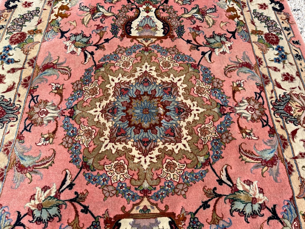 Tapis Persan Tabriz en laine et soie fait sur soie, 70 RAJ-photo-6