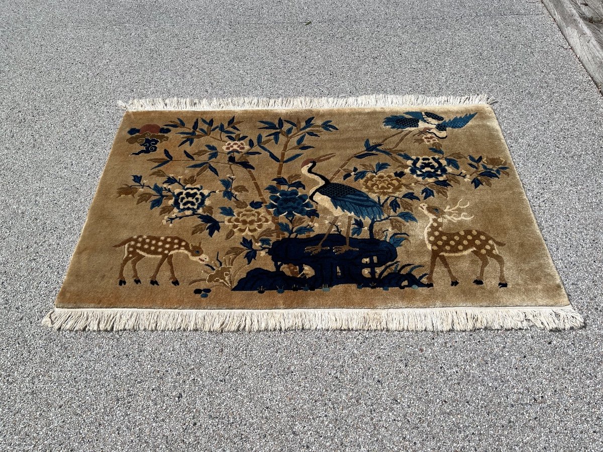 Chinese Carpet, Beijing Early 20th Century, China.-photo-2