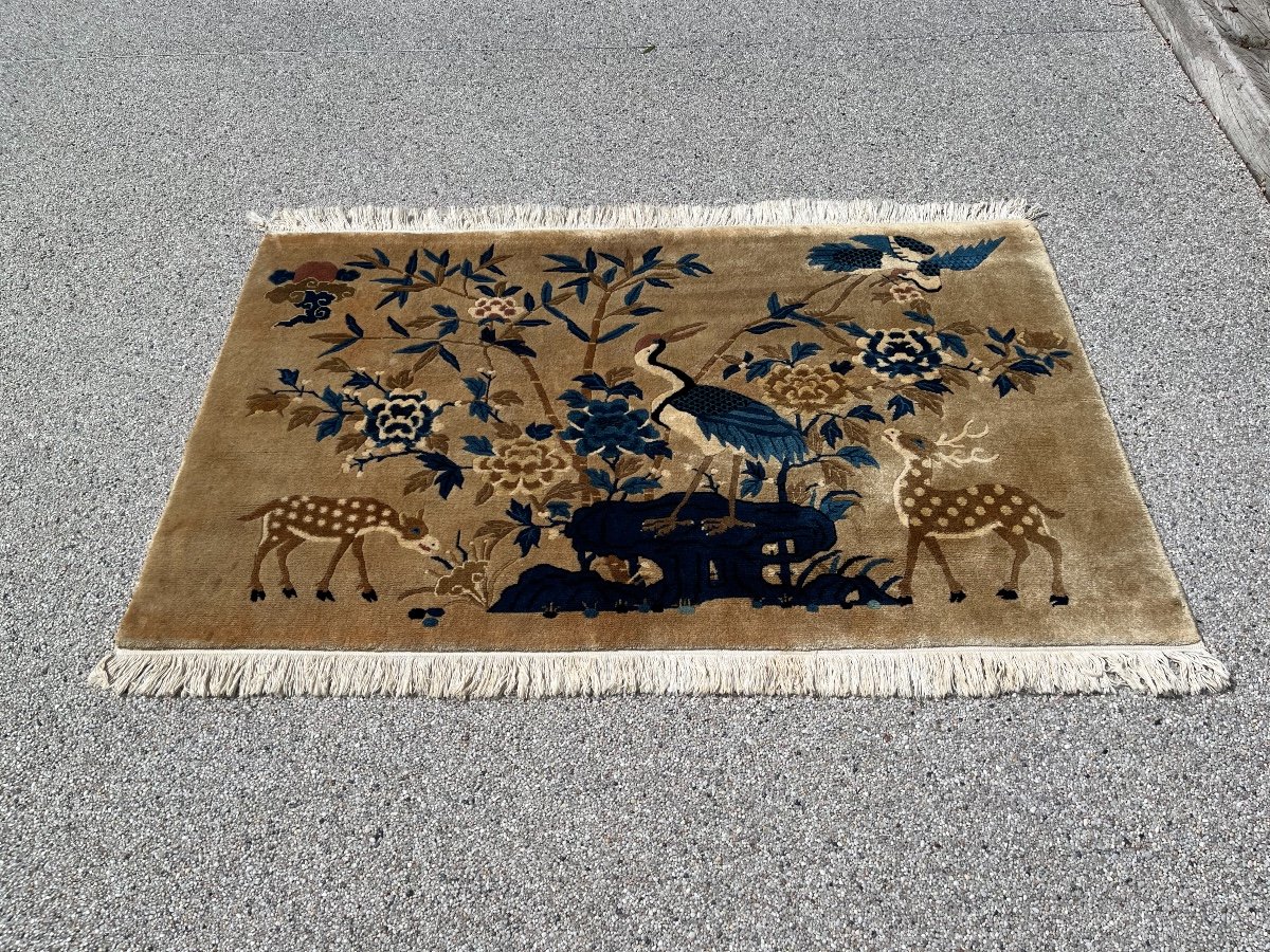 Tapis Chinois, Pékin début XXème, Chine.-photo-2