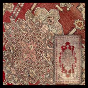 Tapis Turc Vintage, Azeri, Circa 1900