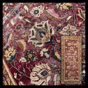 Indo-persian Carpet Agra 19th, Fragment