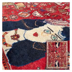 Gashgai Nomad Rug / Figurative Rug Circa 1920