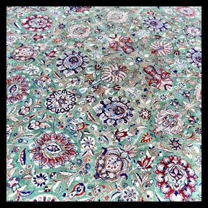Grand Tapis Persan  Tabriz &Eacute;meraude  XXL. 520x350 cm