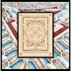 Aubusson-style Knotted Rug, 312x245 Cm