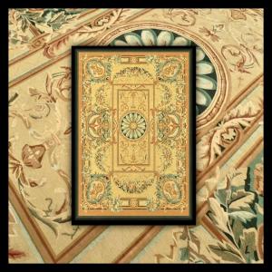 Aubusson-style Knotted Rug, 387x307 Cm