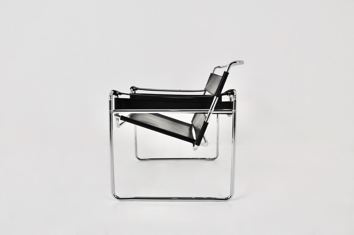 Fauteuil Wassily De Marcel Breuer Pour Gavina, 1970s-photo-4