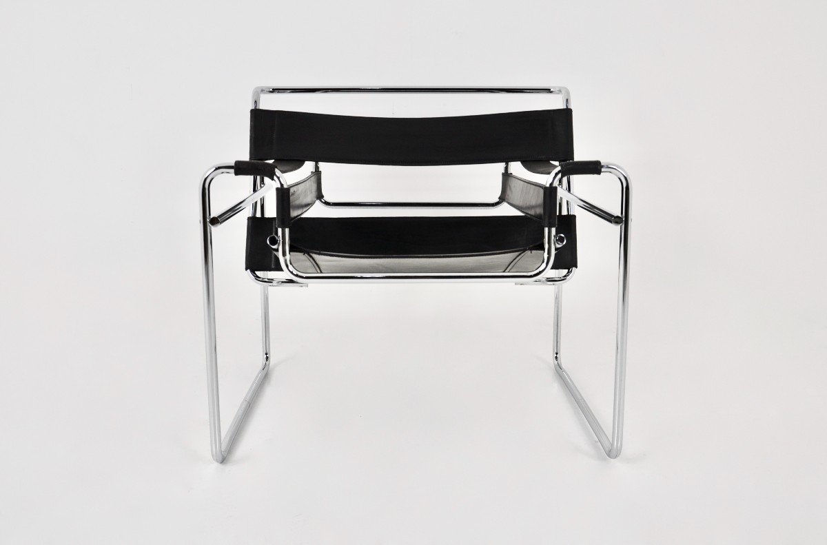 Wassily Armchair By Marcel Breuer For Gavina, 1970s-photo-3