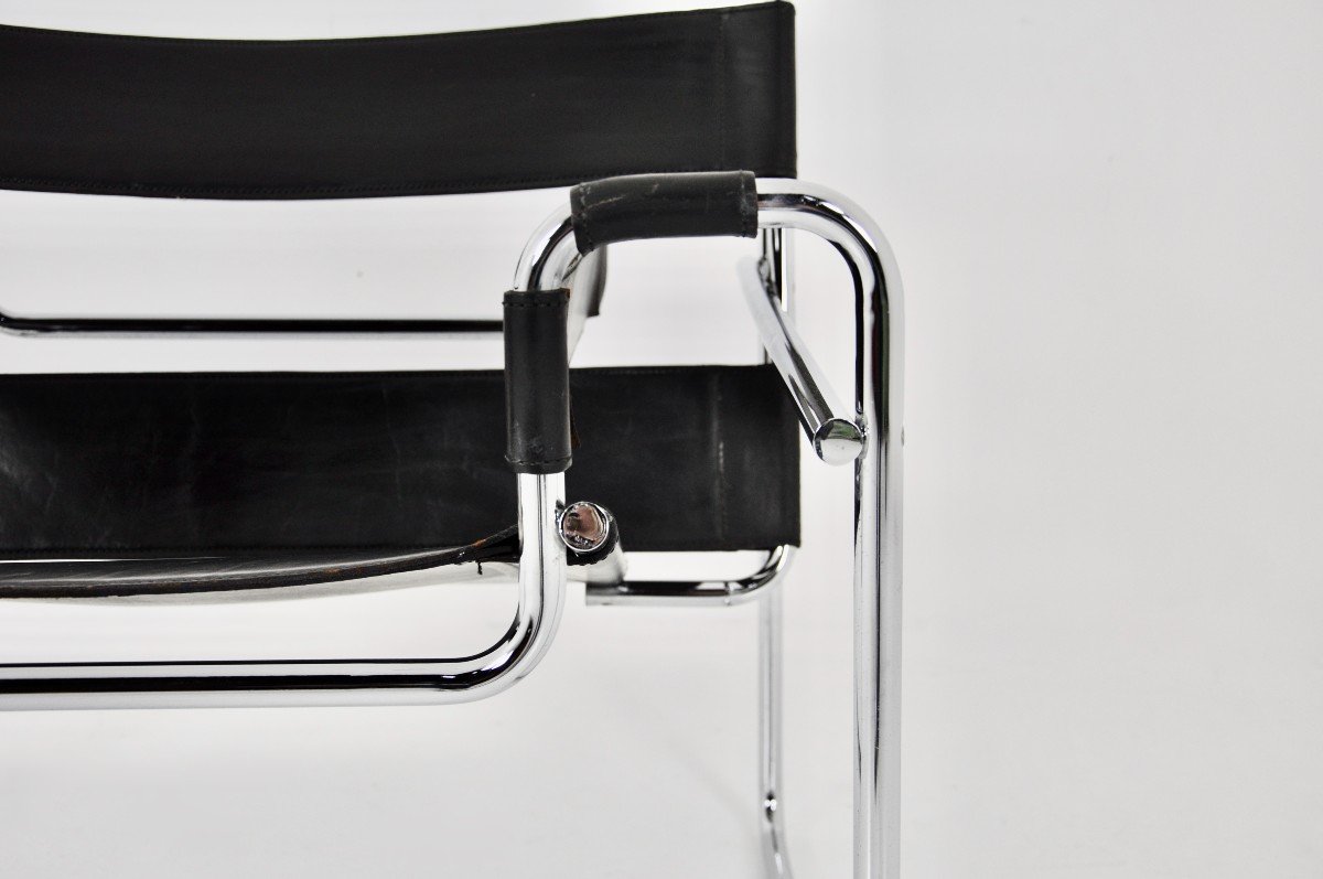 Fauteuil Wassily De Marcel Breuer Pour Gavina, 1970s-photo-4