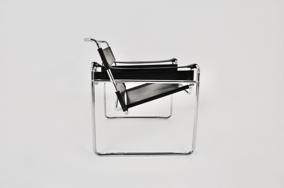 Fauteuil Wassily De Marcel Breuer Pour Gavina, 1970s-photo-5