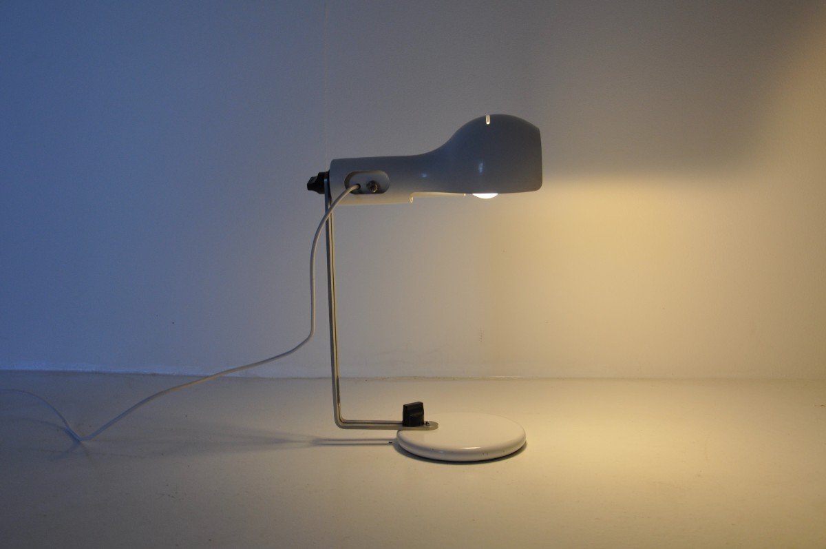 Flash Desk Lamp By Joe Colombo For Oluce, 1960s-photo-3