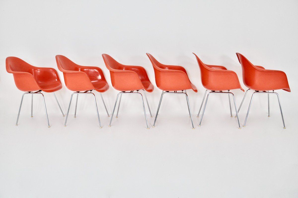 Fauteuil Par Charles & Ray Eames Pour Herman Miller, 1970 Ensemble De 6-photo-3