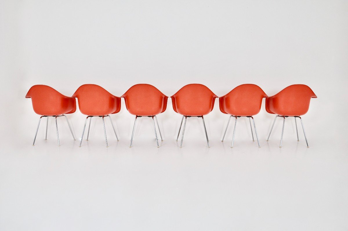 Fauteuil Par Charles & Ray Eames Pour Herman Miller, 1970 Ensemble De 6-photo-3