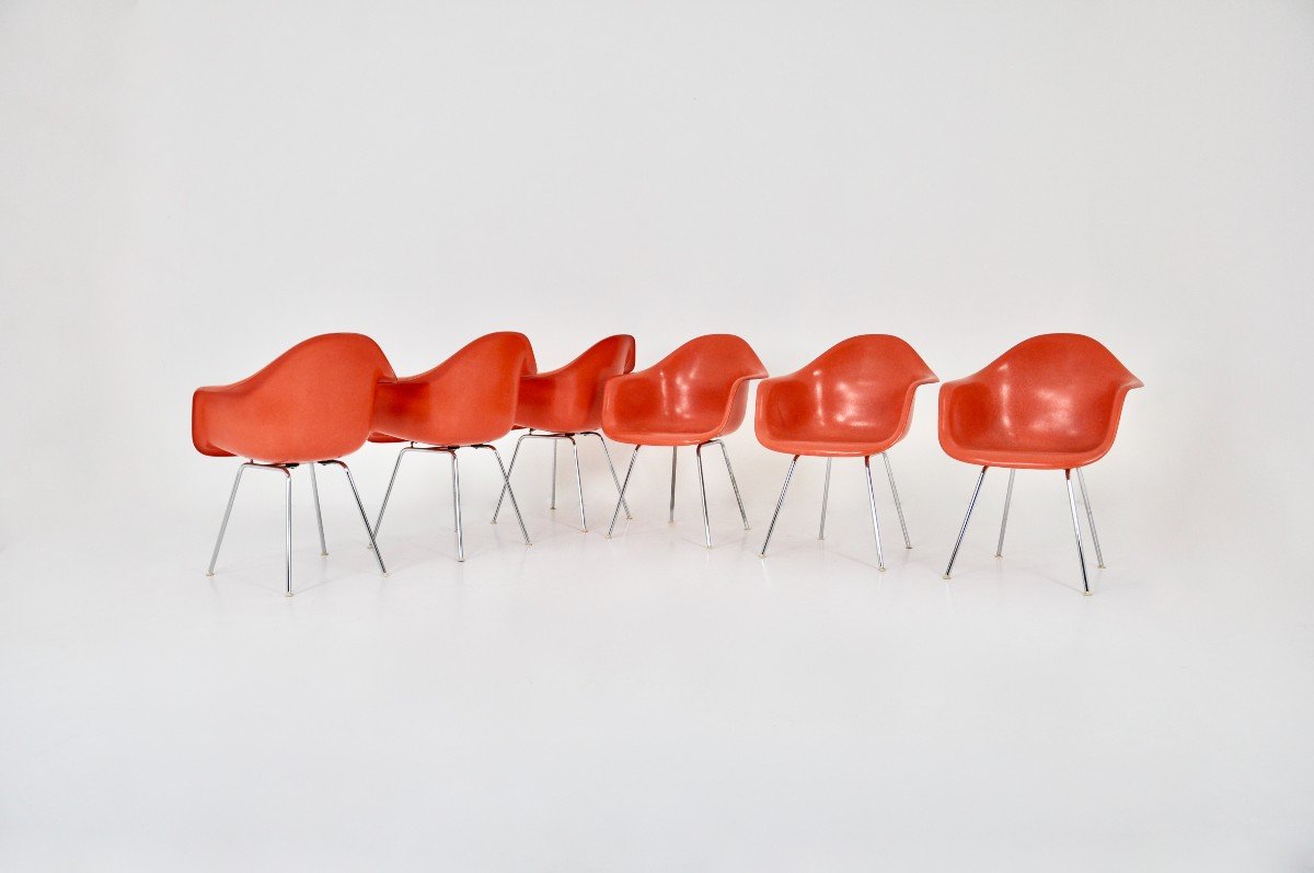 Fauteuil Par Charles & Ray Eames Pour Herman Miller, 1970 Ensemble De 6-photo-6