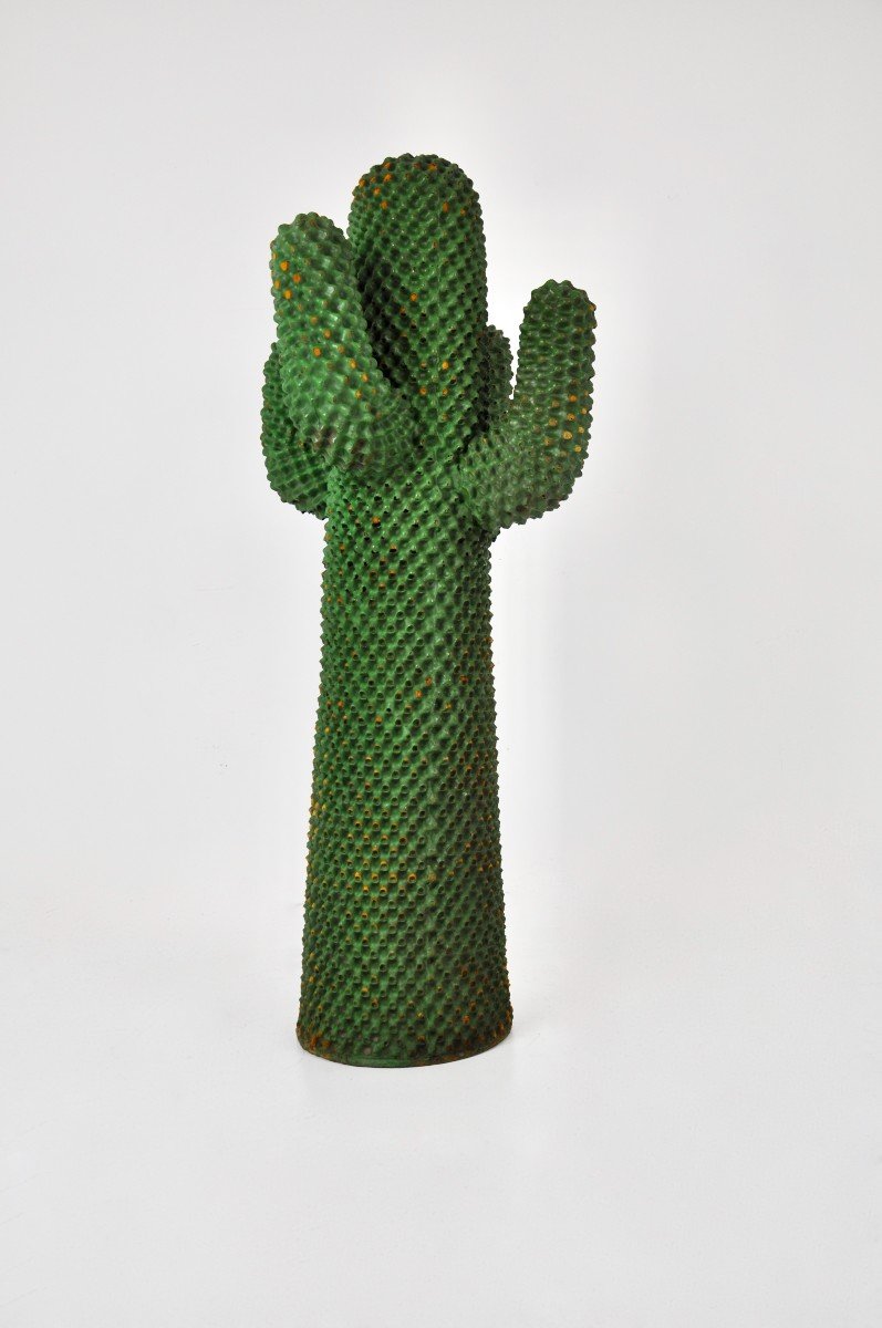 Première édition Du Porte-manteau Cactus De Guido Drocco Et Franco Mello Pour Gufram 1968-photo-3