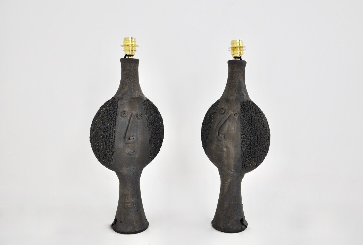 Table Lamps In Ceramic By Dominique Pouchain-photo-2