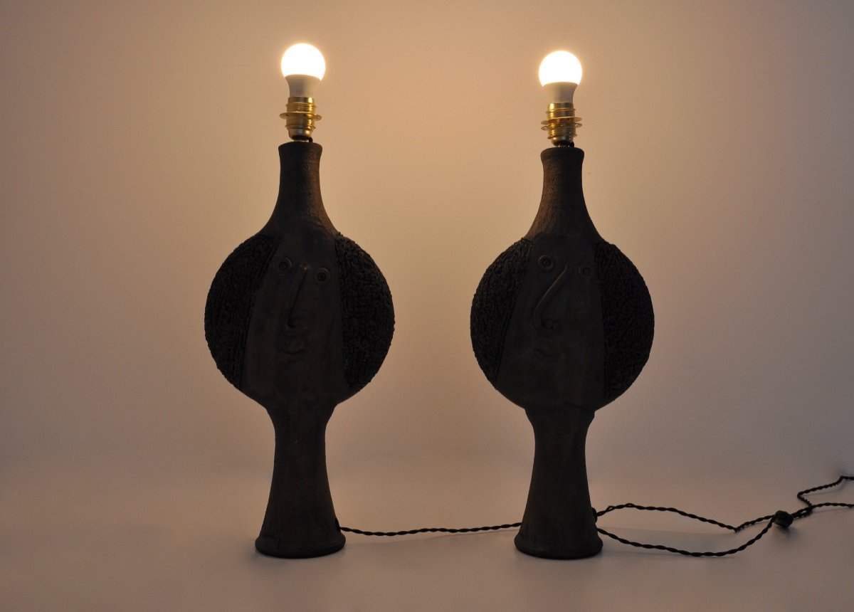 Table Lamps In Ceramic By Dominique Pouchain-photo-1
