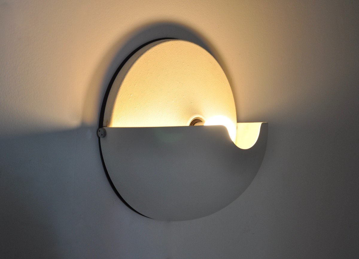 Large Mezzanotte Wall Lamp By Harvey Guzzini, 1970s-photo-4