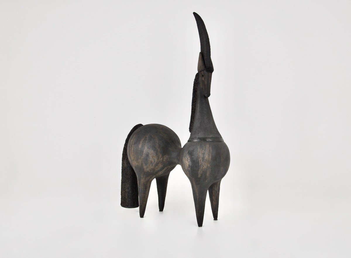 Large Ceramic Unicorn By Dominique Pouchain-photo-1