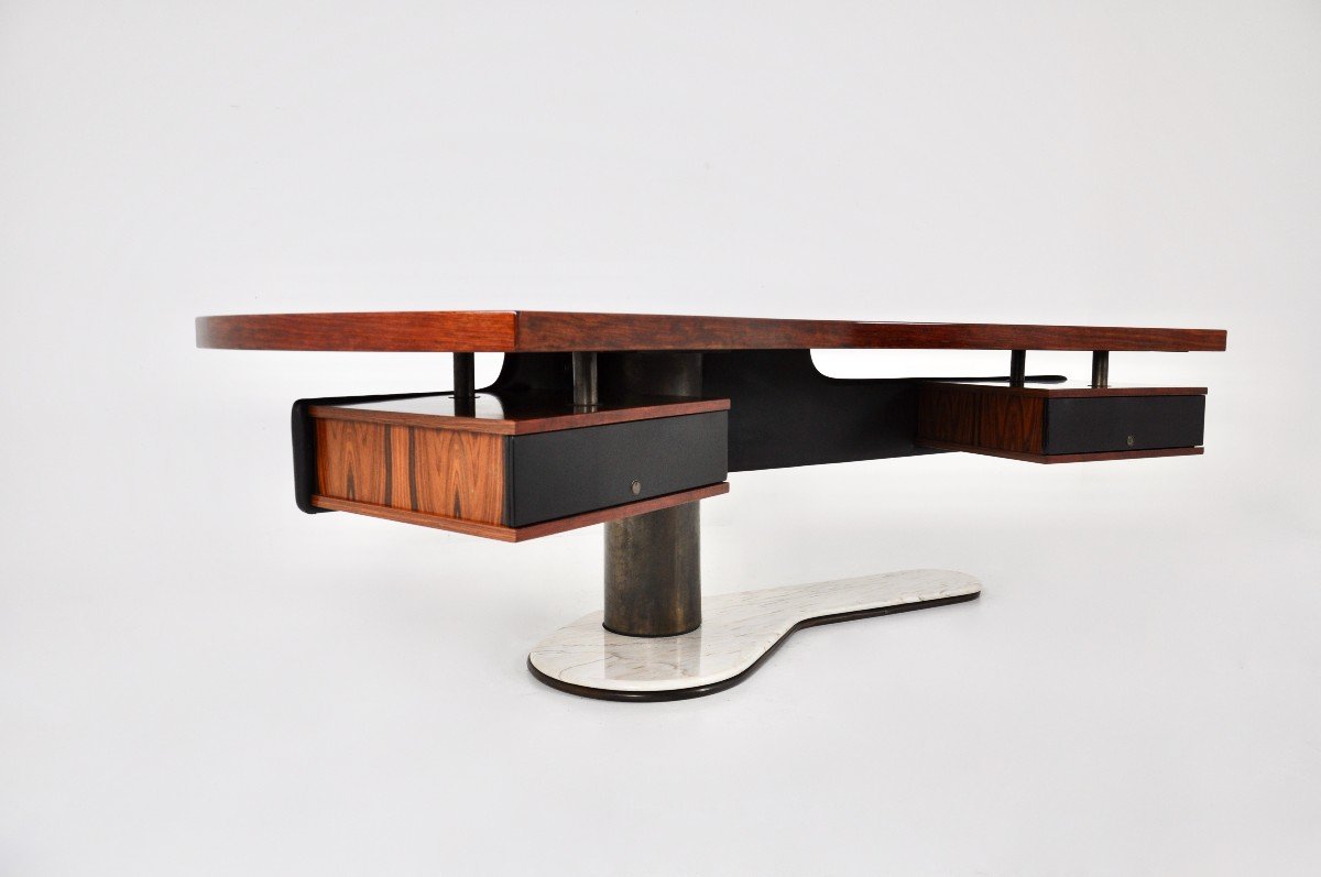 Boomerang Desk By Renzo Schirolli, 1960s-photo-2