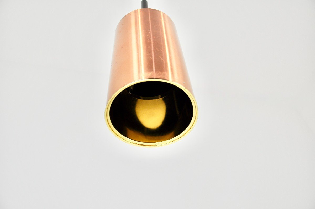 Italian Copper Pendant Lamp 1960s-photo-2