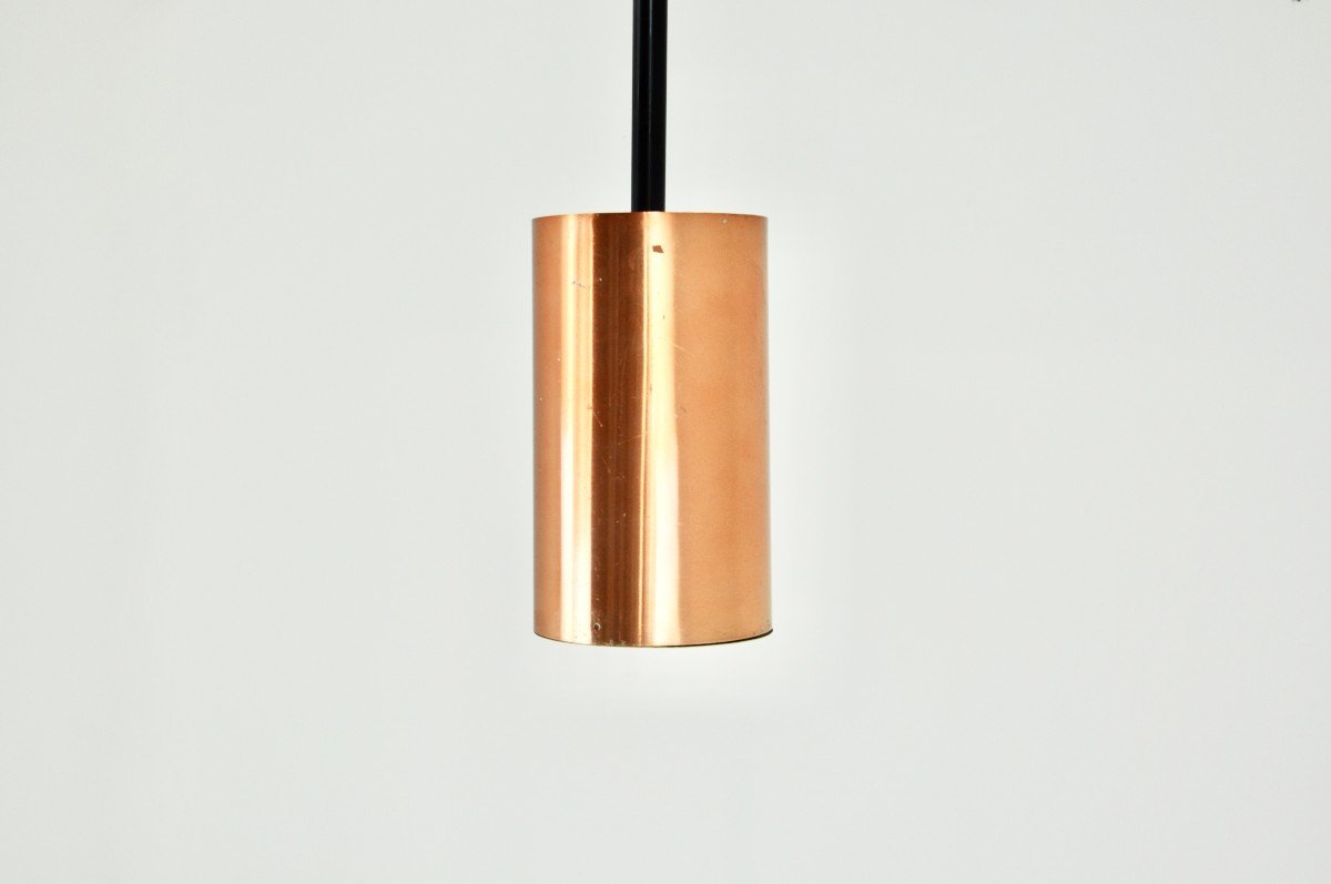 Italian Copper Pendant Lamp 1960s