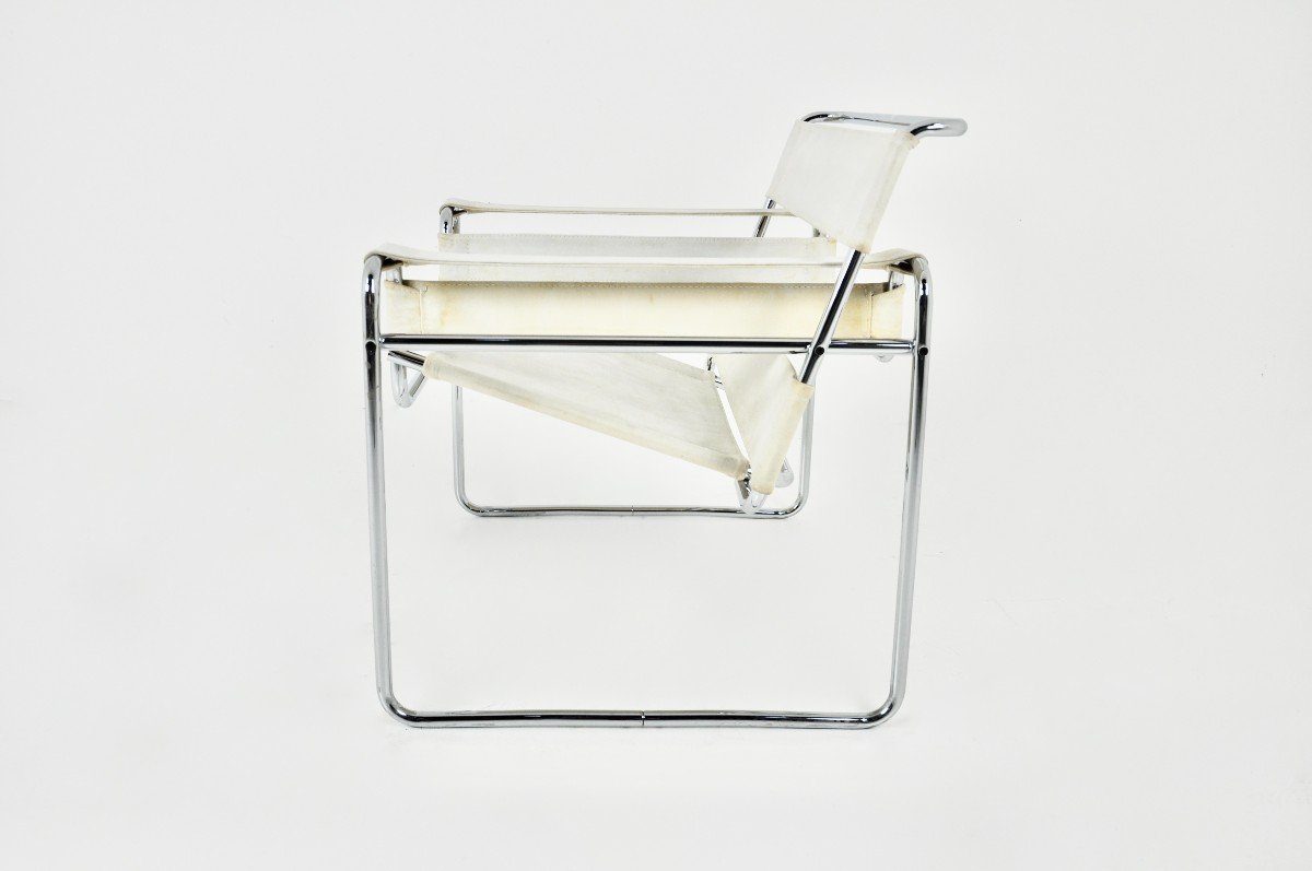 "wassily" Armchair By Marcel Breuer For Gavina, 1970s-photo-4