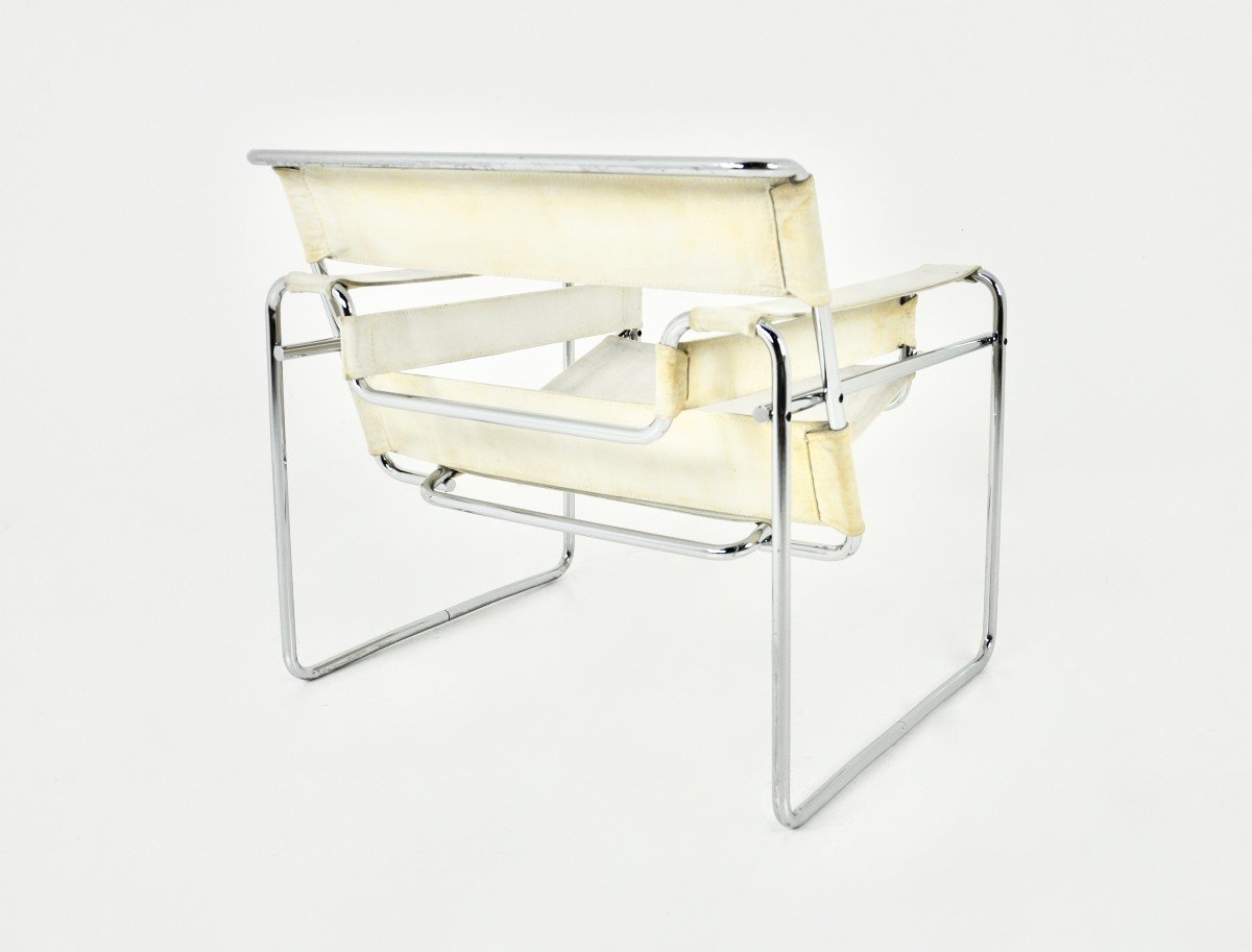 "wassily" Armchair By Marcel Breuer For Gavina, 1970s-photo-5