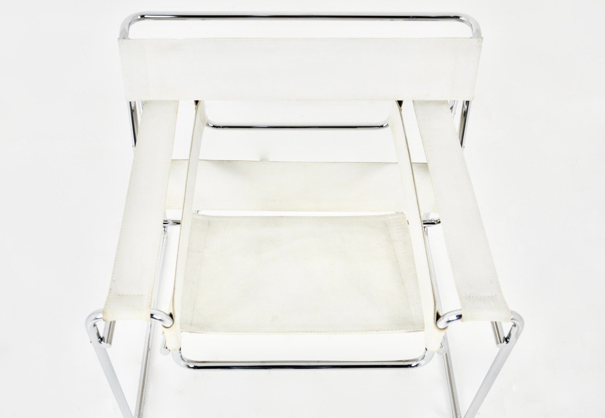"wassily" Armchair By Marcel Breuer For Gavina, 1970s-photo-7
