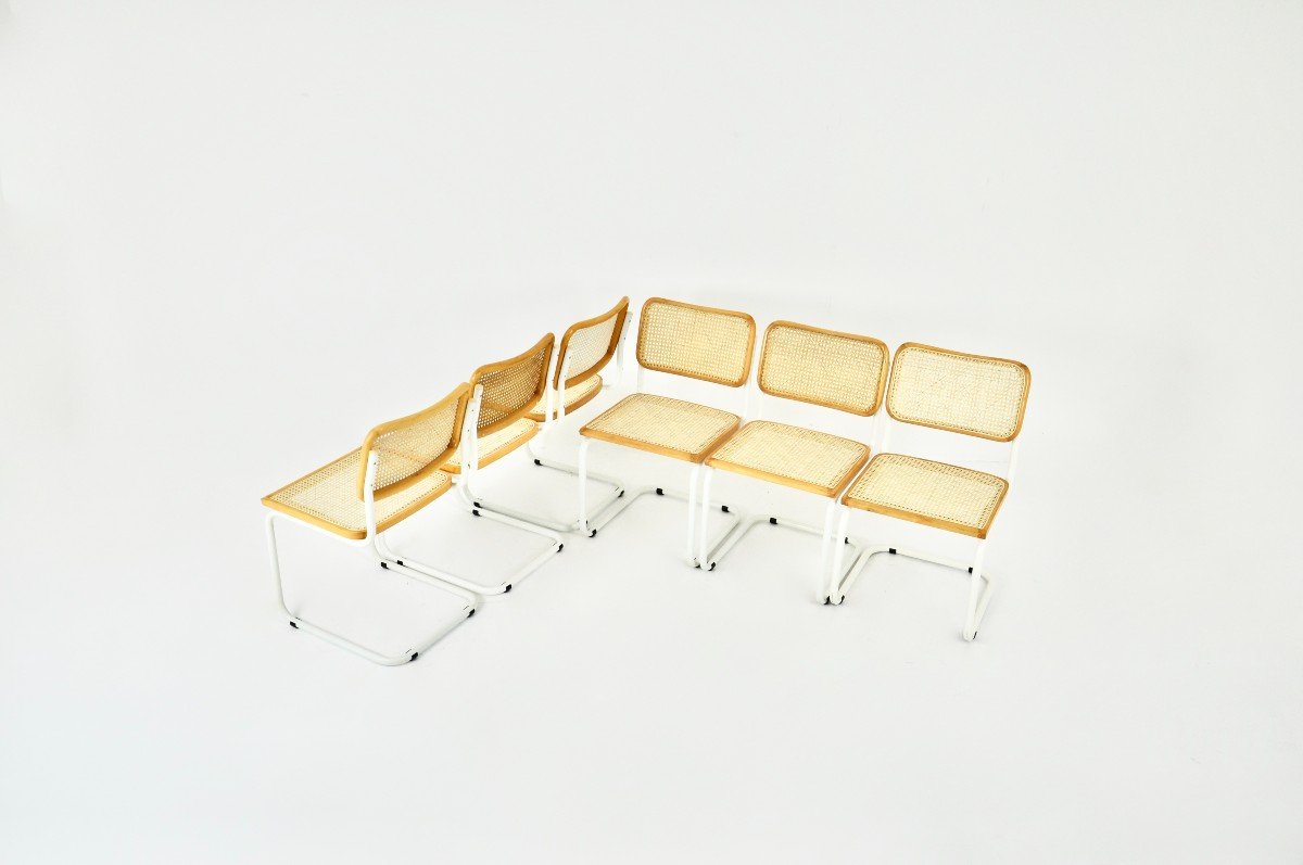 Chaises De Salle à Manger Style B32 Par Marcel Breuer, Lot De 6-photo-7