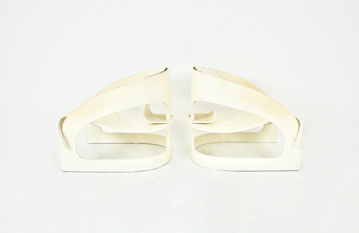 Set Of 2 Model 4801 Armchairs By Joe Colombo For Kartell, 1960s-photo-3