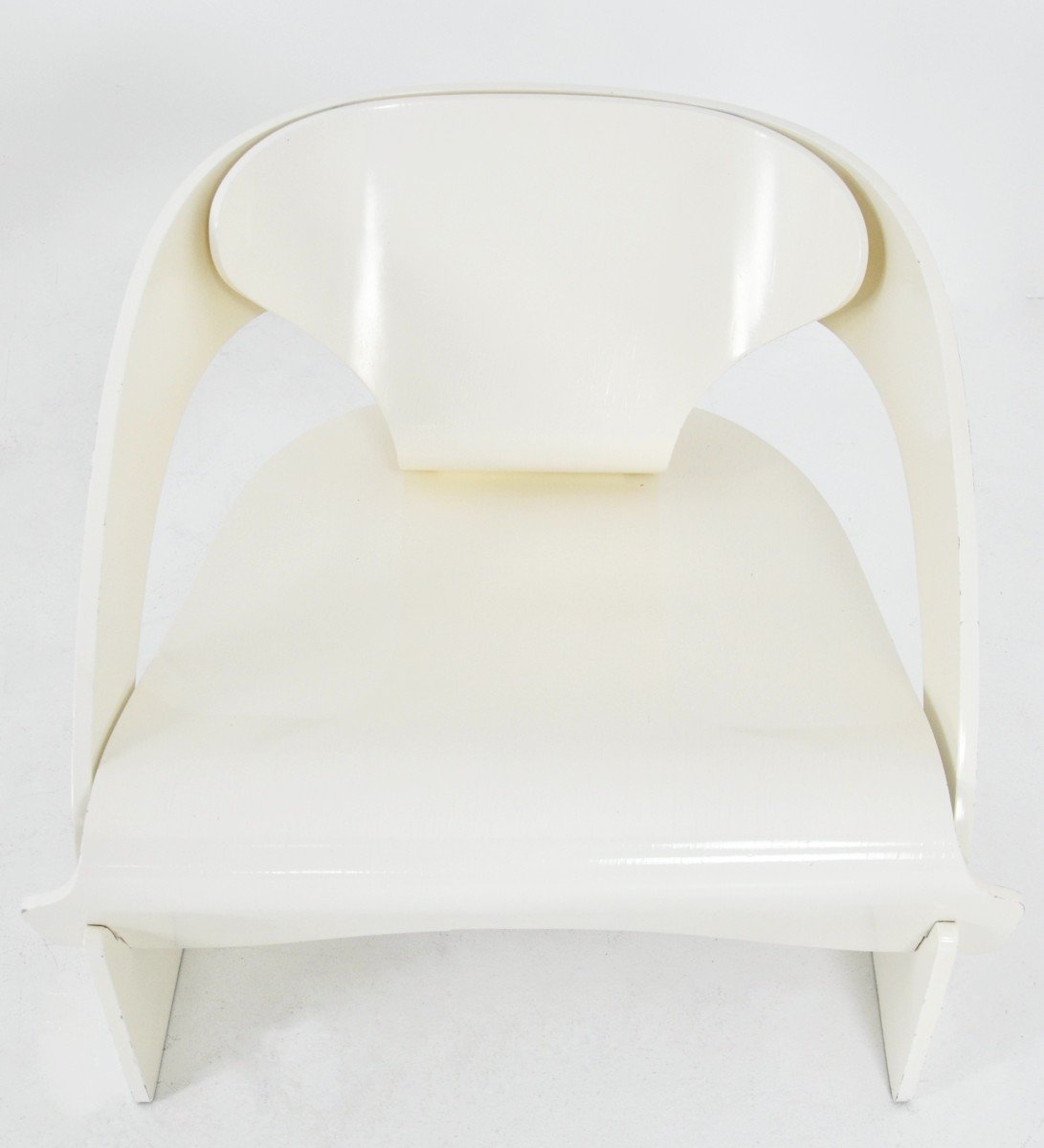 Ensemble De 2 Fauteuils Model 4801 Par Joe Colombo Pour Kartell, 1960s-photo-6