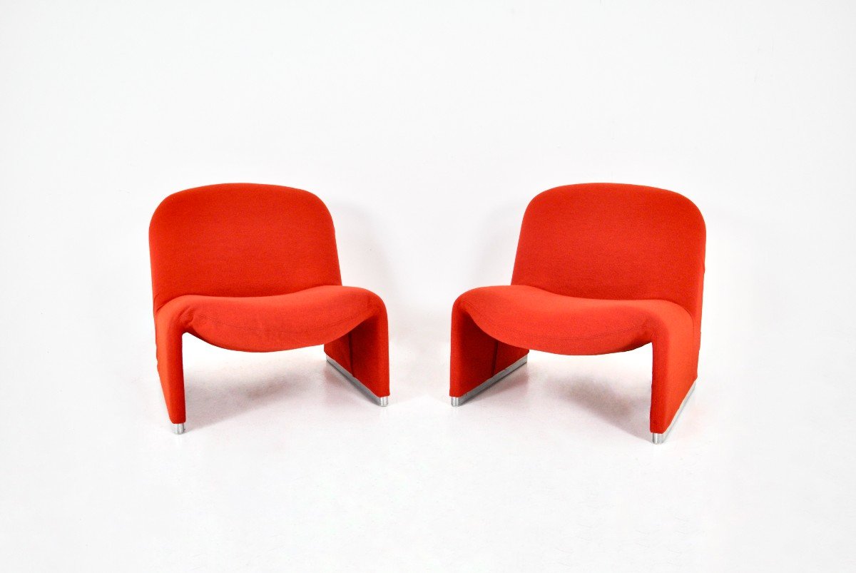 Set Of 2 Alky Armchairs By Giancarlo Piretti For Anonima Castelli, 1970s-photo-2