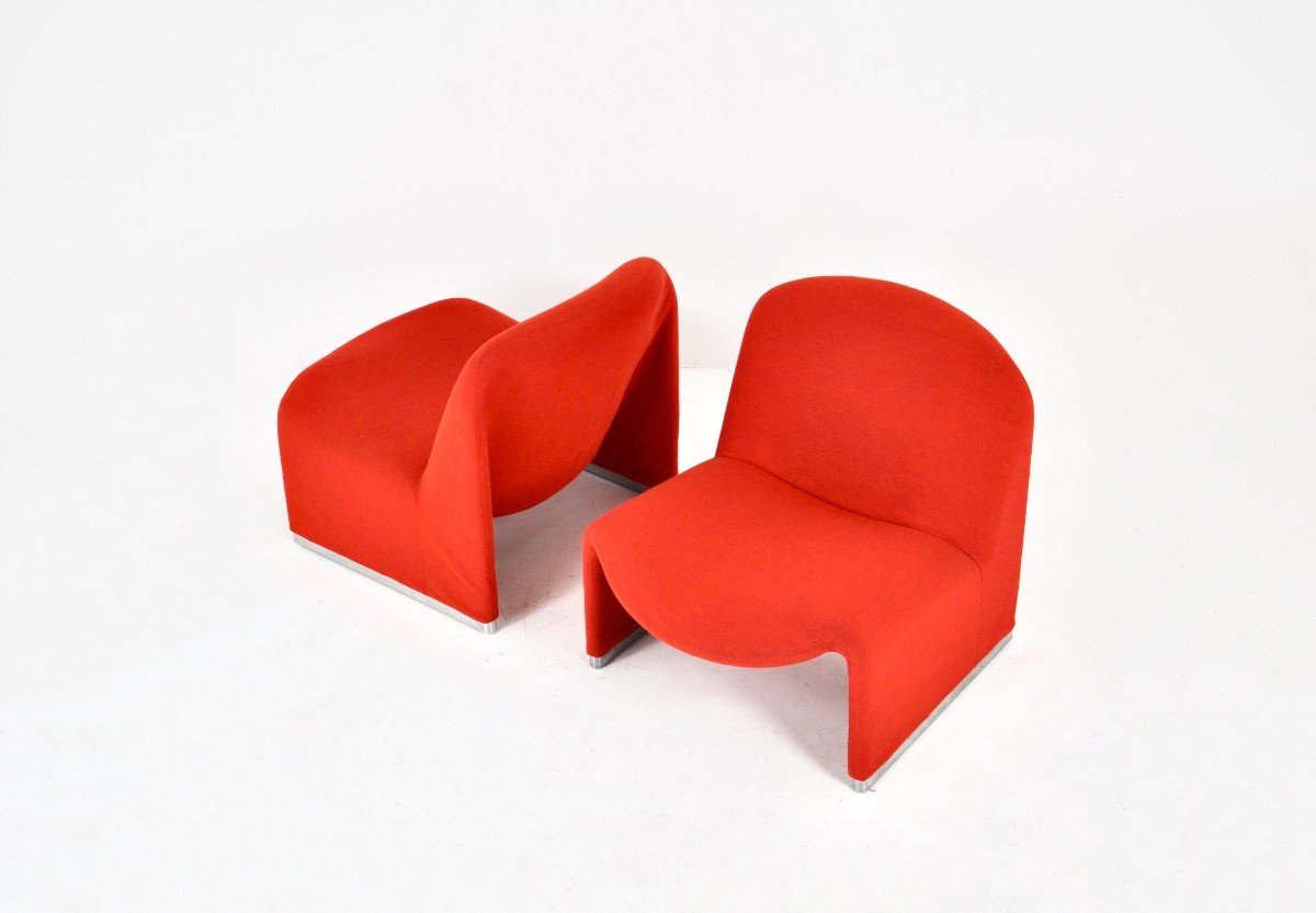 Set Of 2 Alky Armchairs By Giancarlo Piretti For Anonima Castelli, 1970s-photo-2