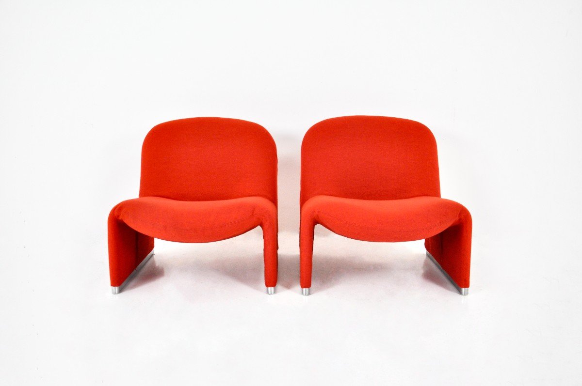 Set Of 2 Alky Armchairs By Giancarlo Piretti For Anonima Castelli, 1970s-photo-3