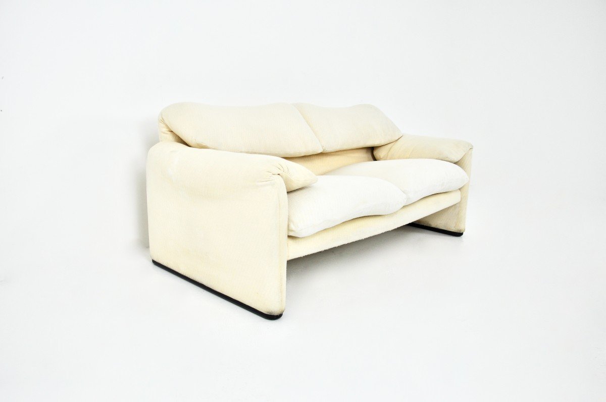 Maralunga Sofa By Vico Magistretti For Cassina, 1970s-photo-3